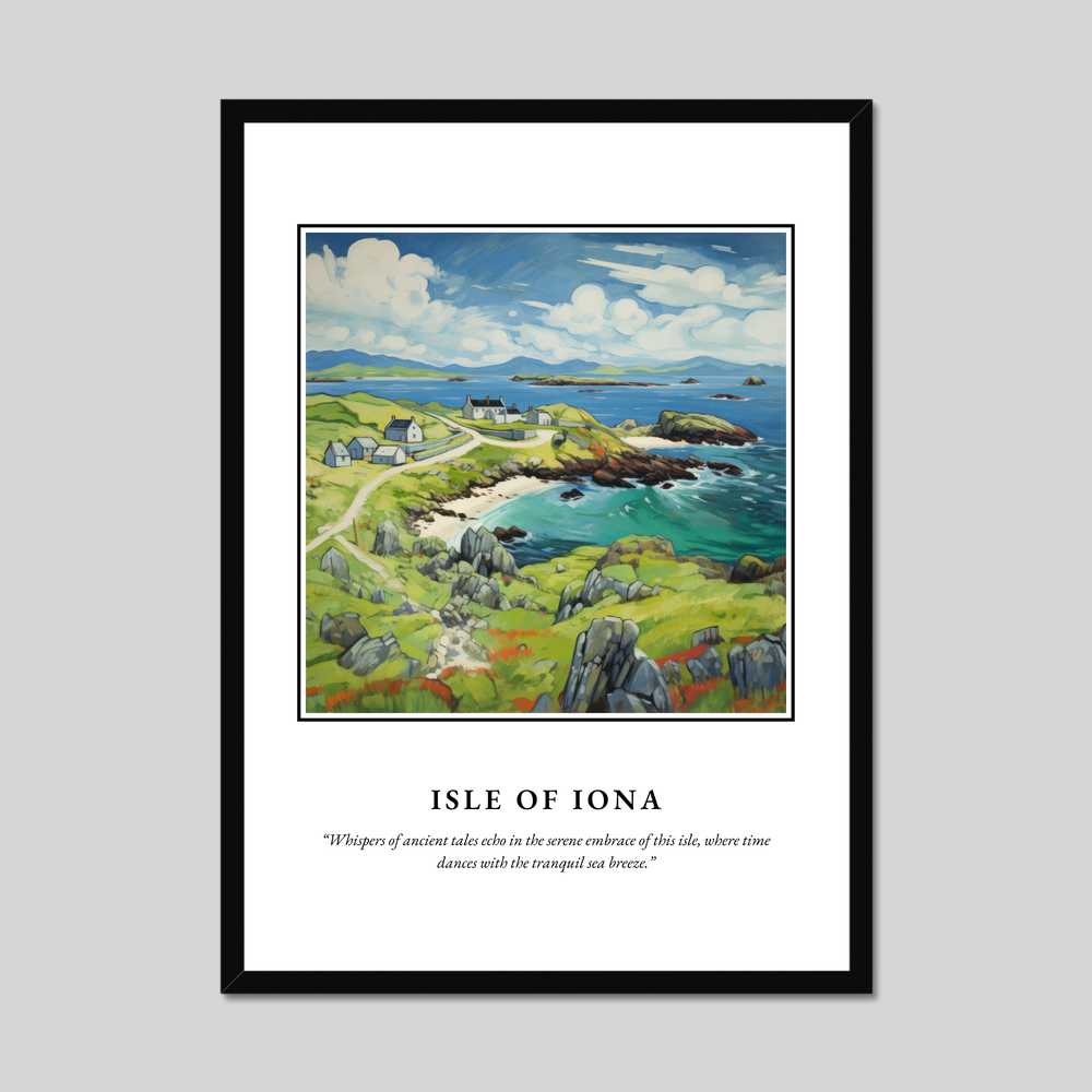 Poster in a black frame