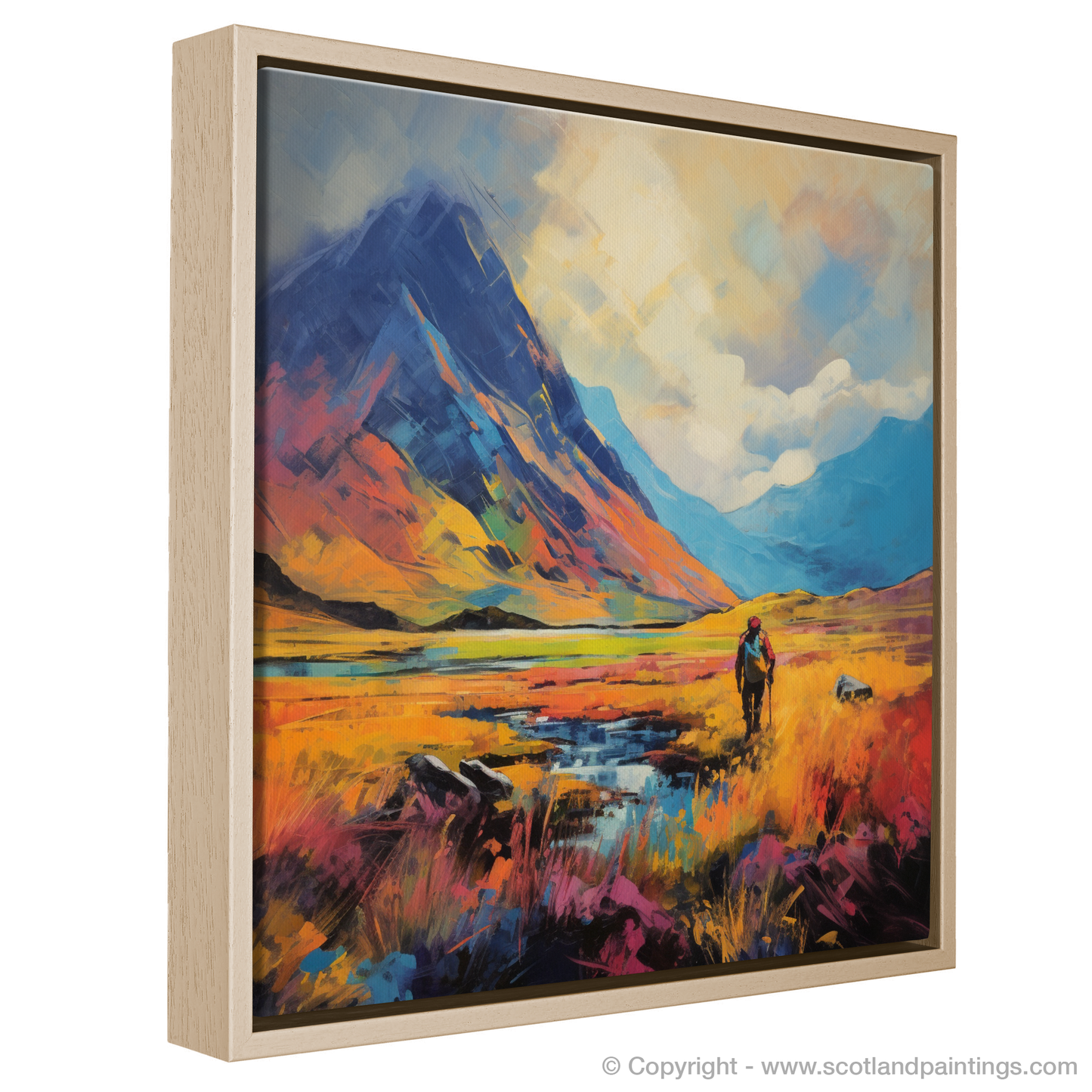 Fauvist Hiker in the Heart of Glencoe