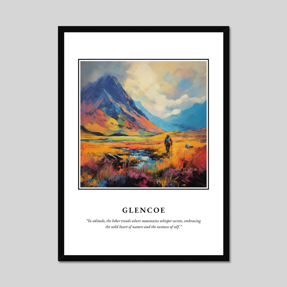 Poster in a black frame