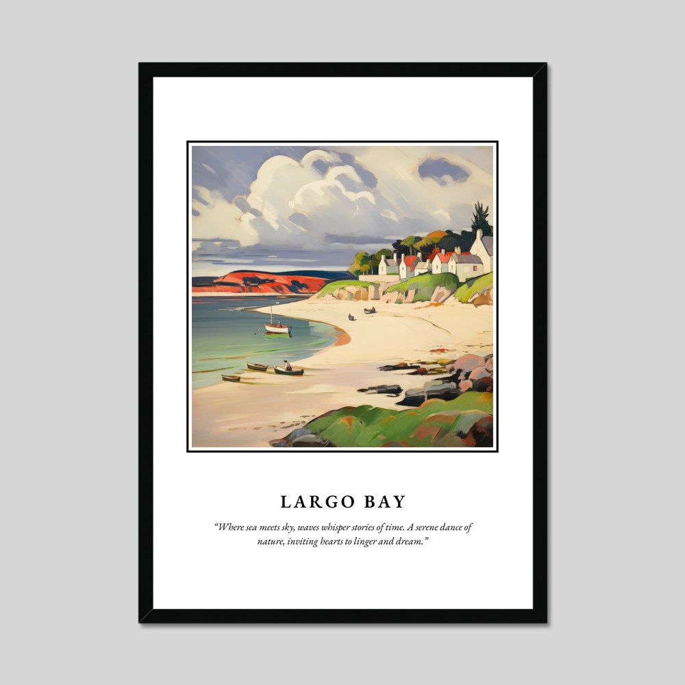 Poster in a black frame