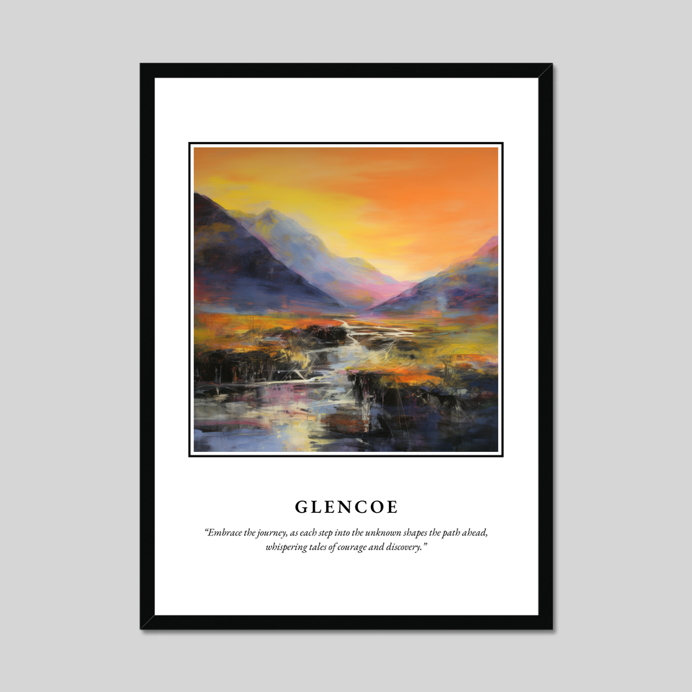 Poster in a black frame