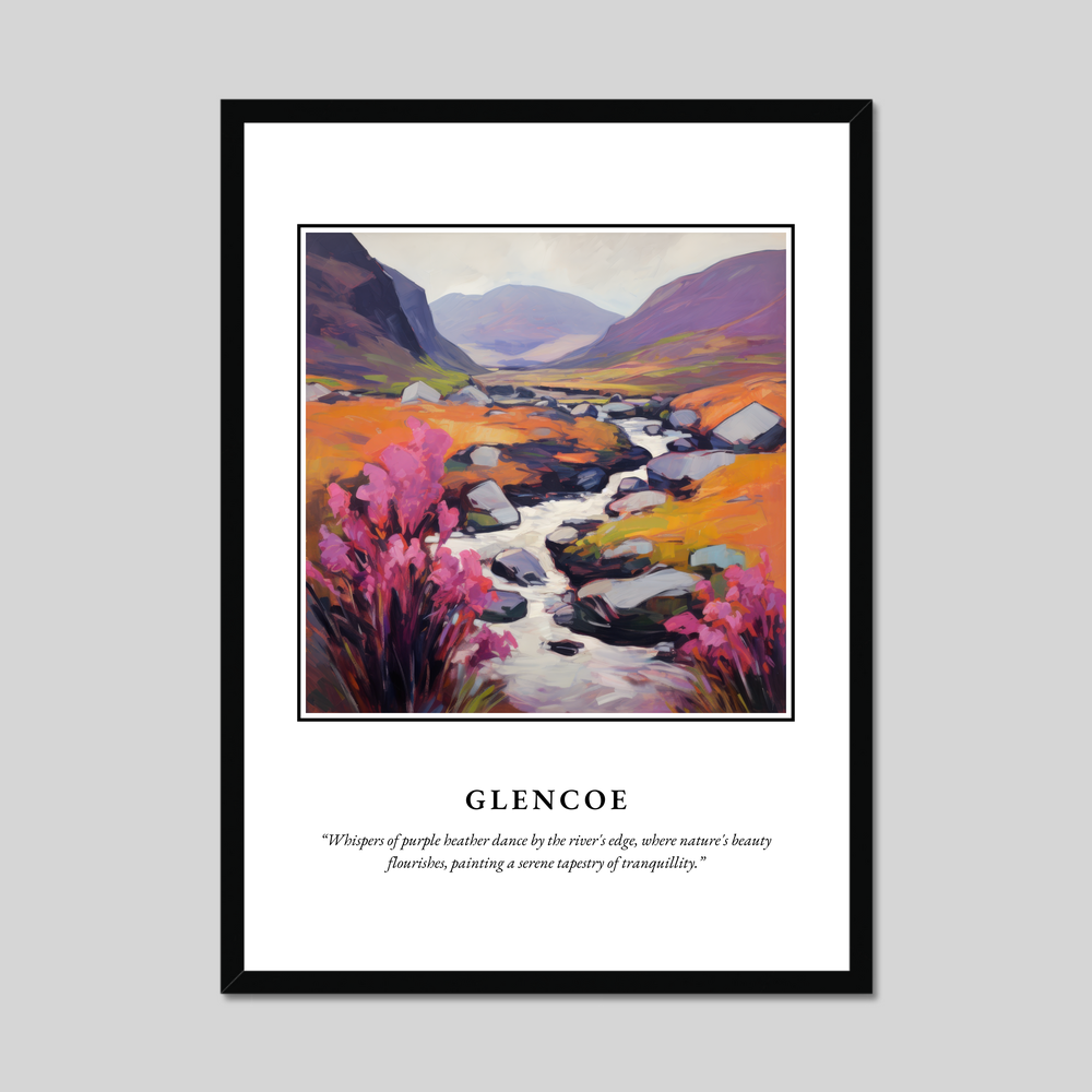 Poster in a black frame