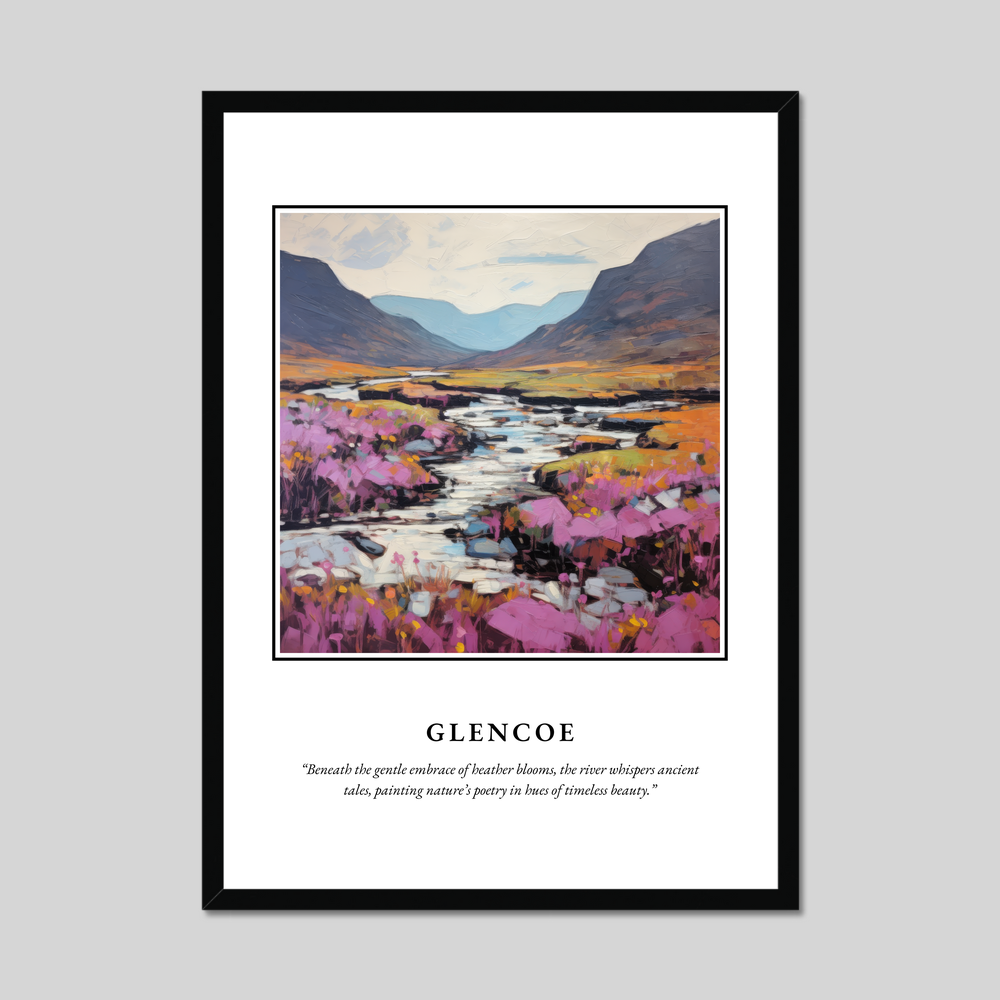 Poster in a black frame