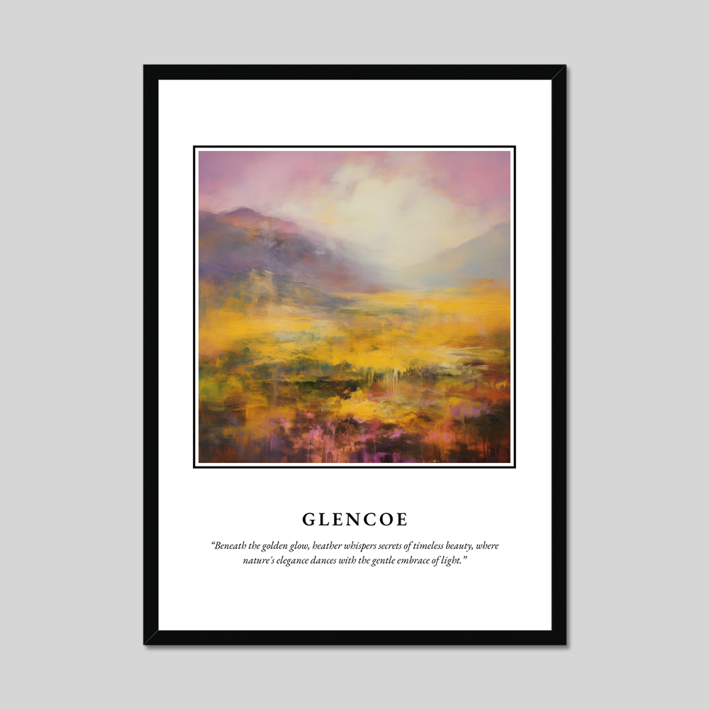 Poster in a black frame