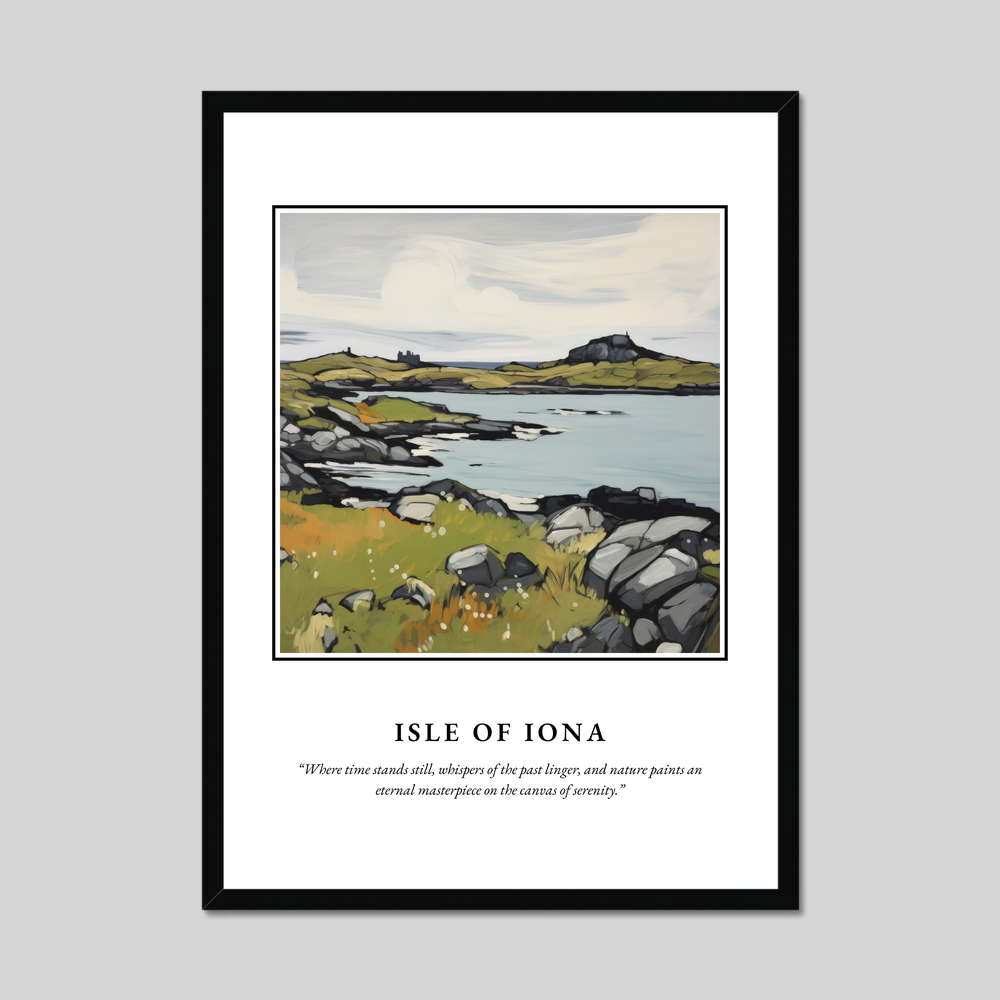 Poster in a black frame