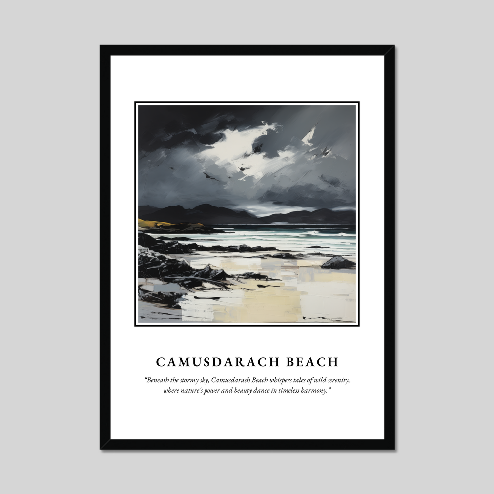 Poster in a black frame