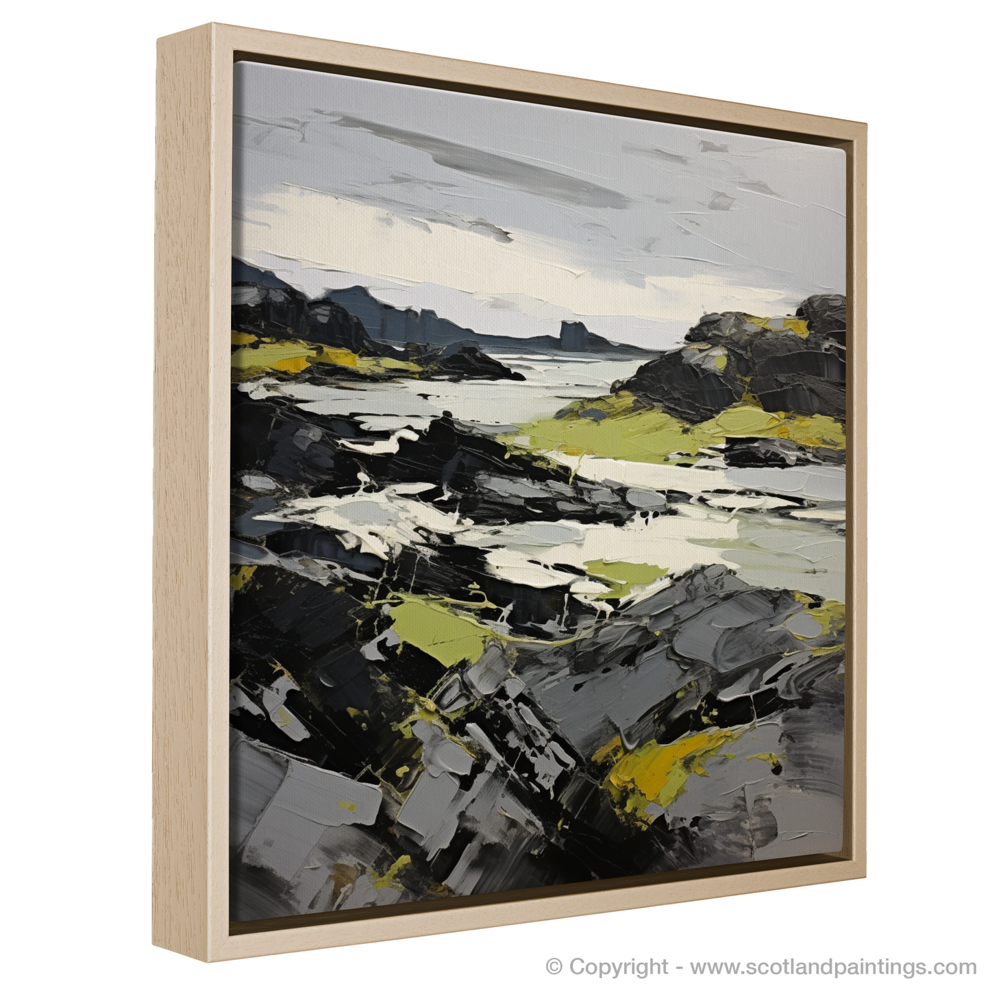 Painting and Art Print of Isle of Colonsay, Inner Hebrides entitled "Isle of Colonsay: An Expressionist Ode to the Inner Hebrides".