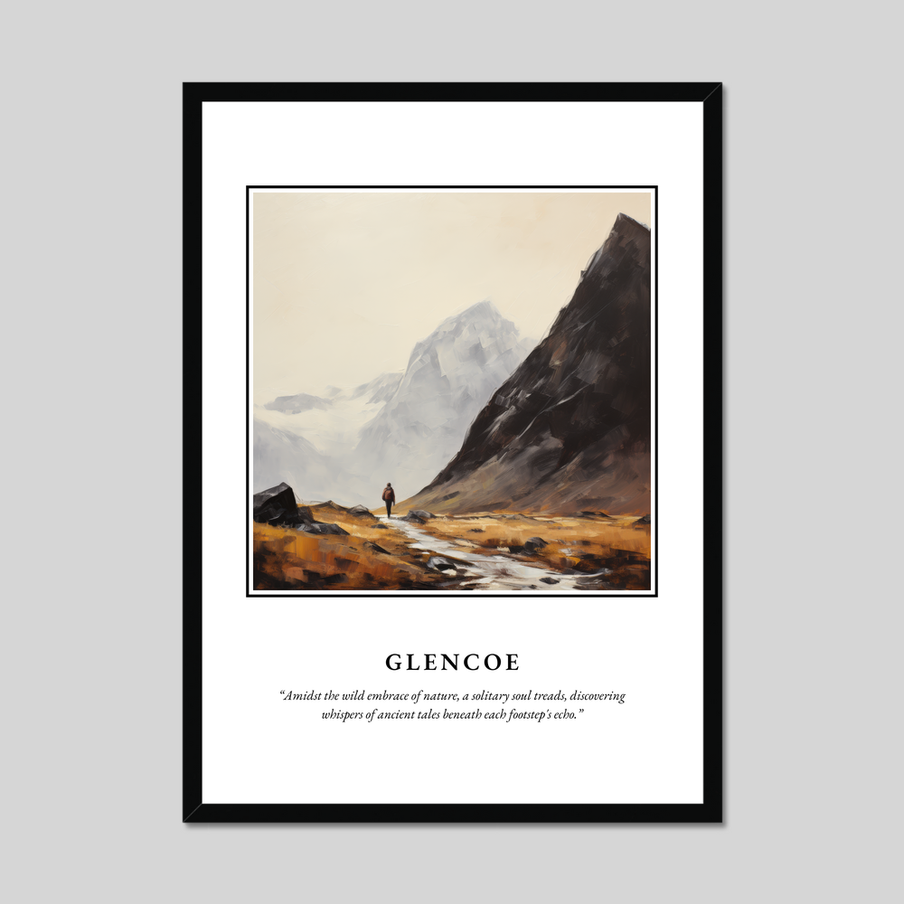 Poster in a black frame