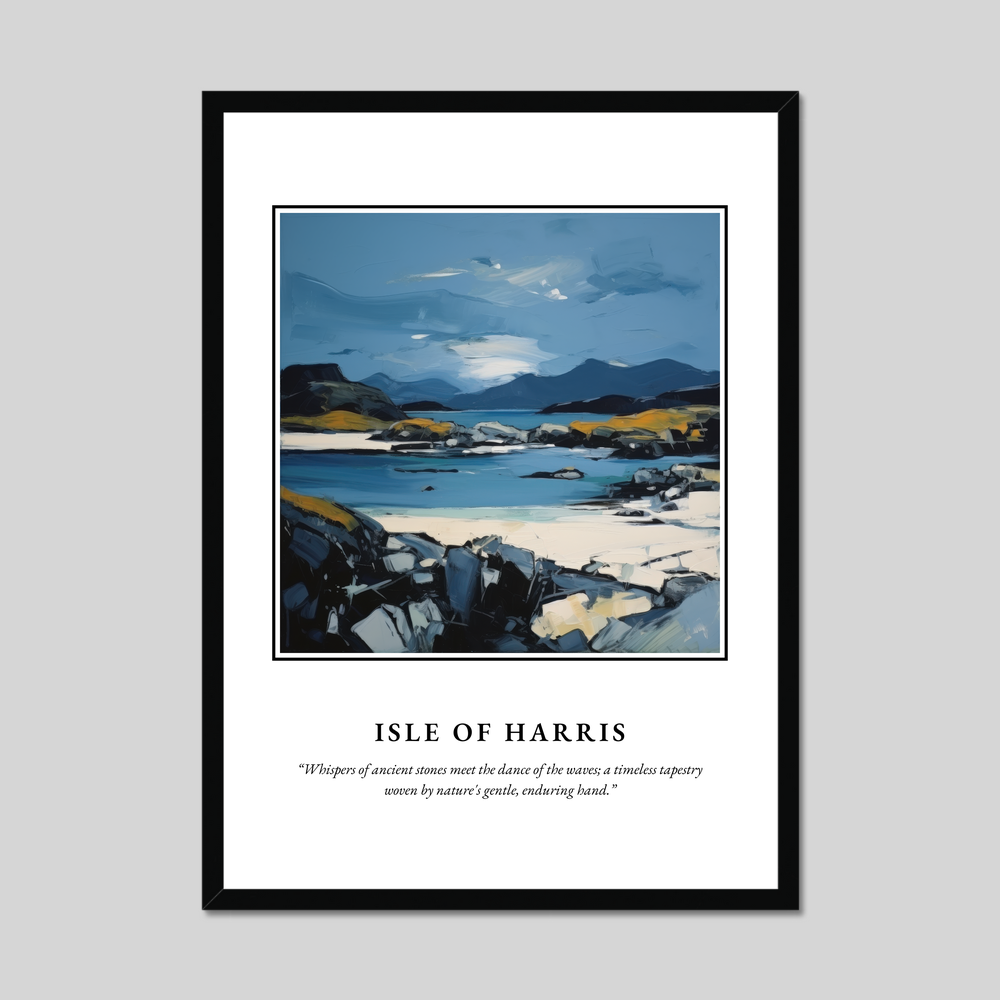 Poster in a black frame