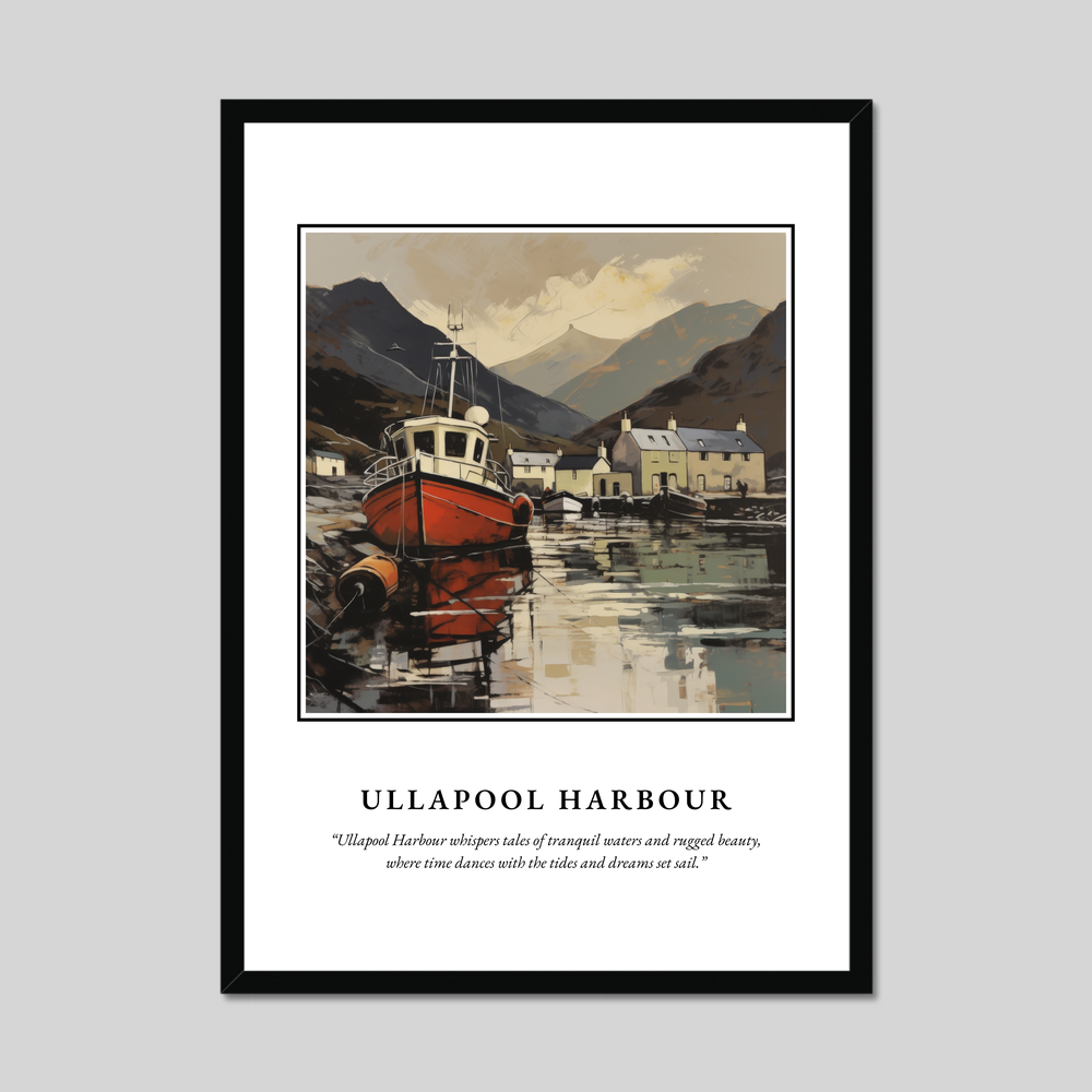 Poster in a black frame