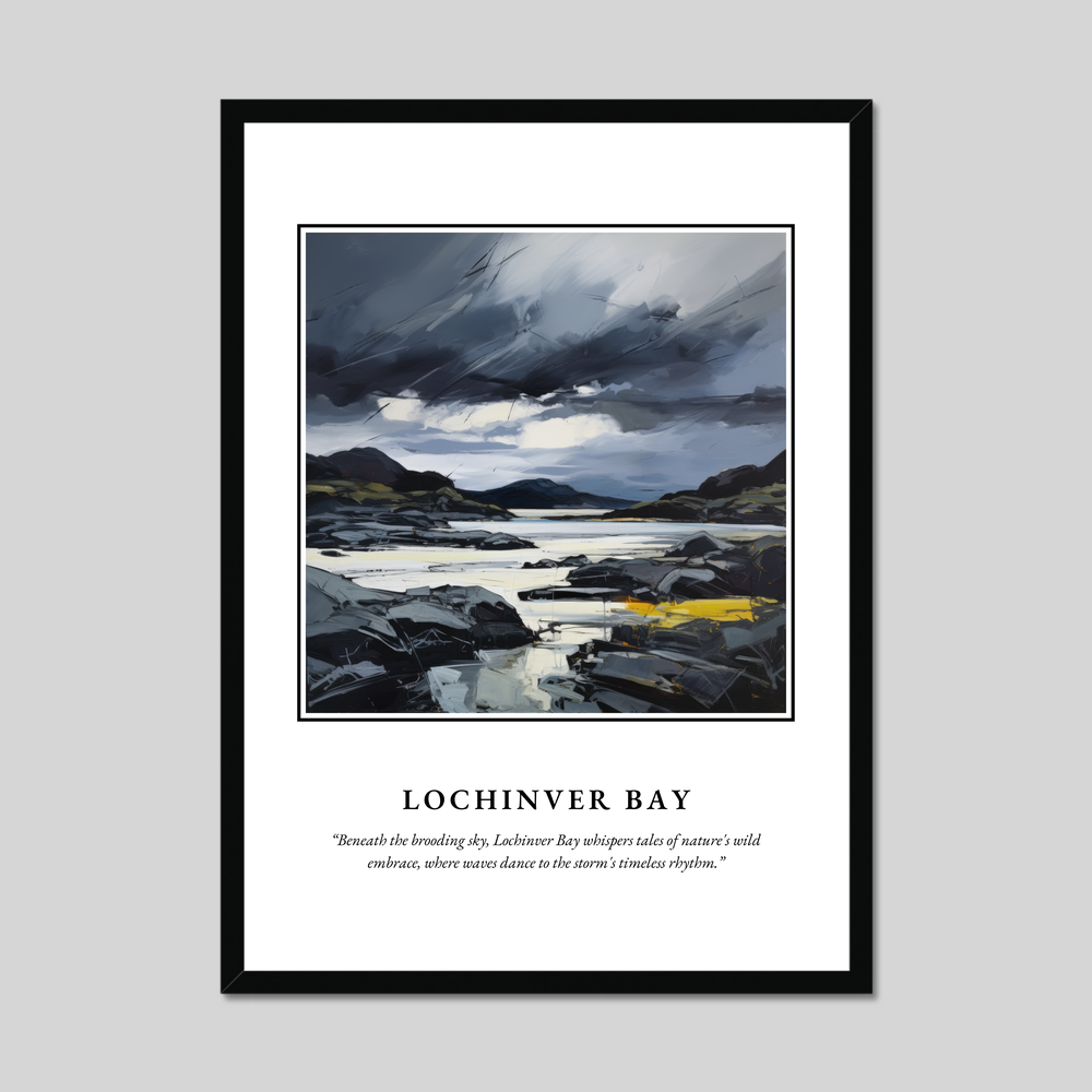 Poster in a black frame