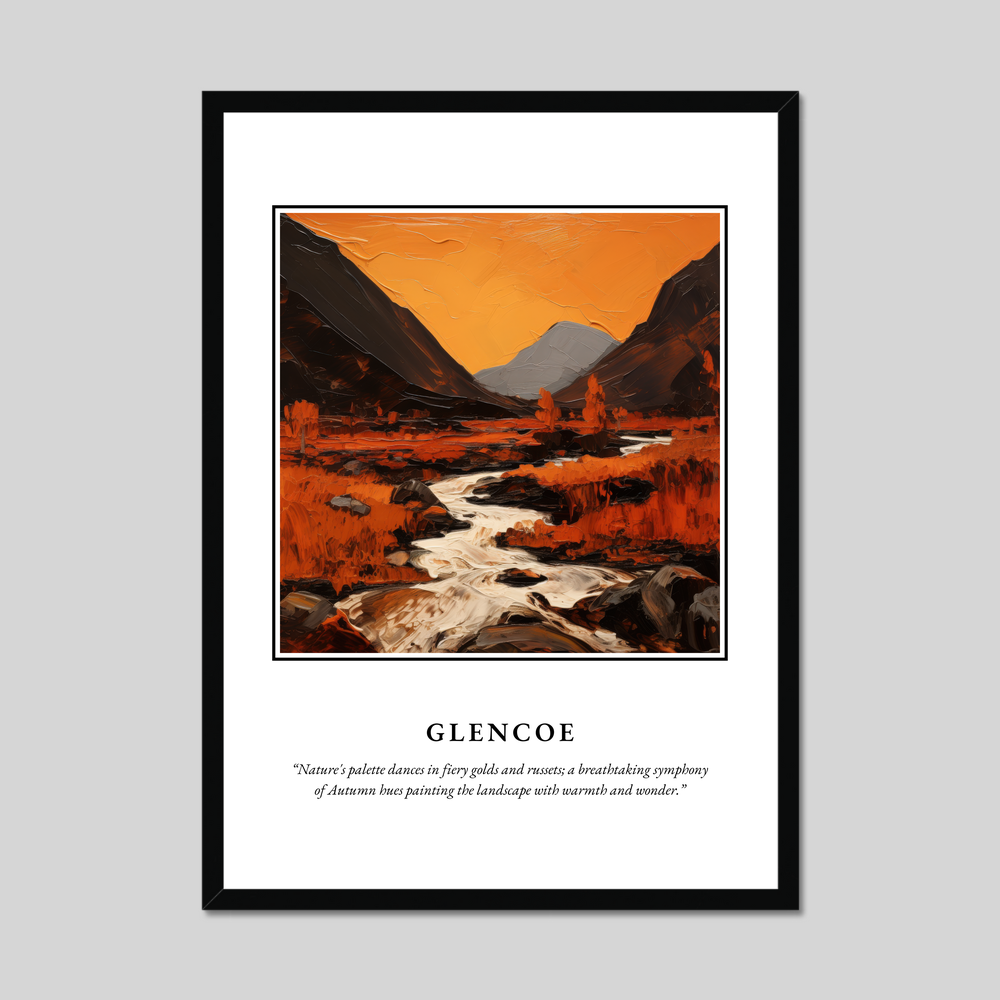 Poster in a black frame