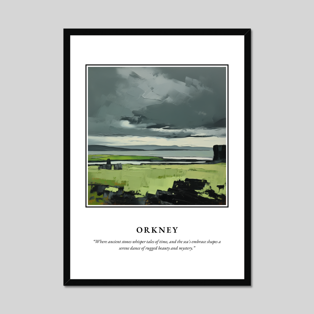 Poster in a black frame