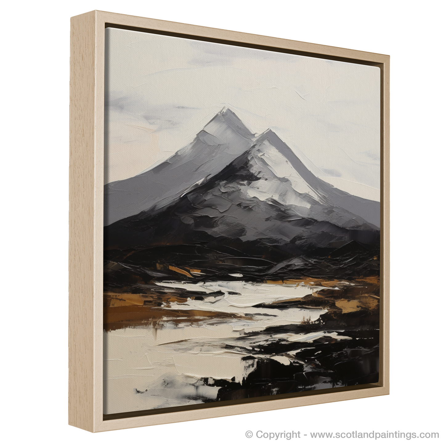 Painting and Art Print of Ben More entitled "Majestic Ben More: An Expressionist Ode to Scotland's Wild Soul".