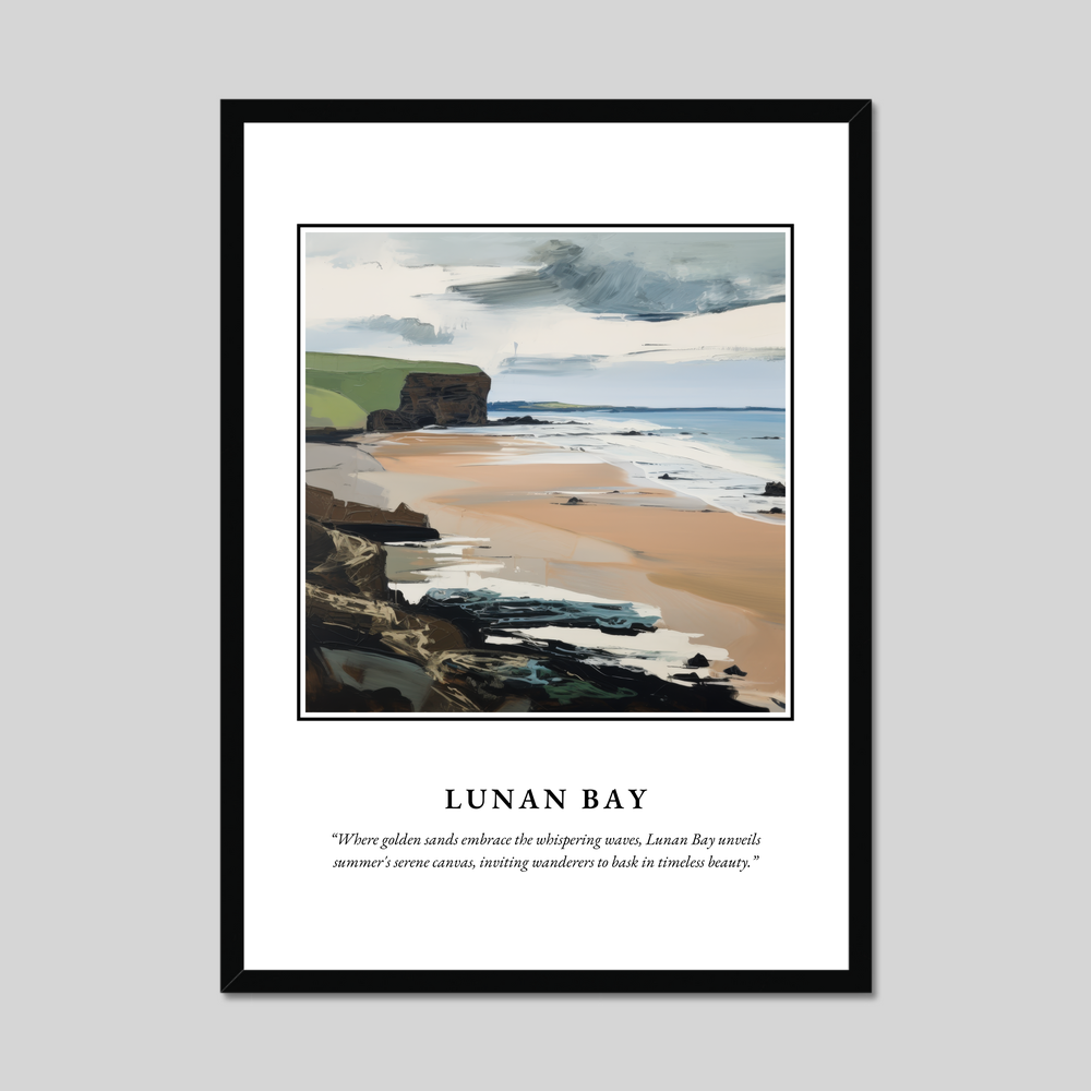 Poster in a black frame