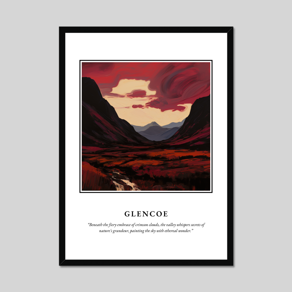 Poster in a black frame