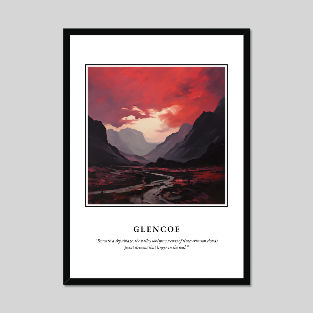Poster in a black frame