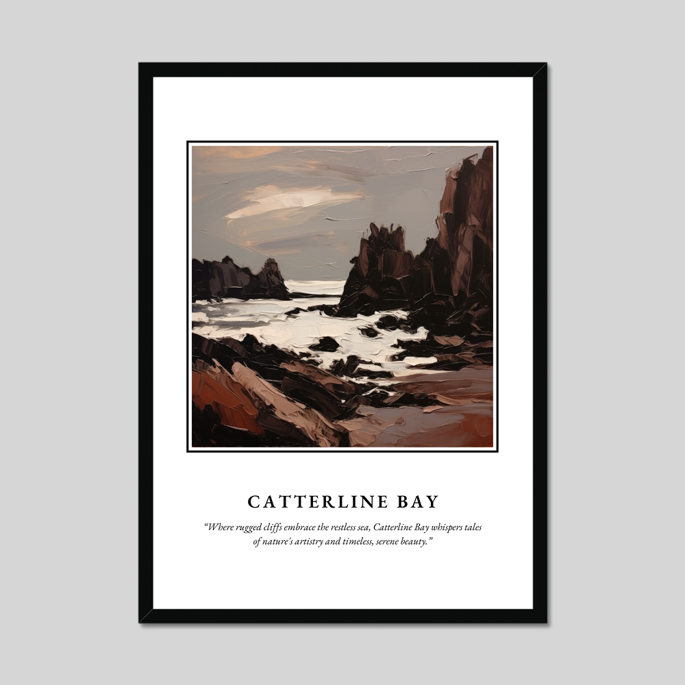 Poster in a black frame