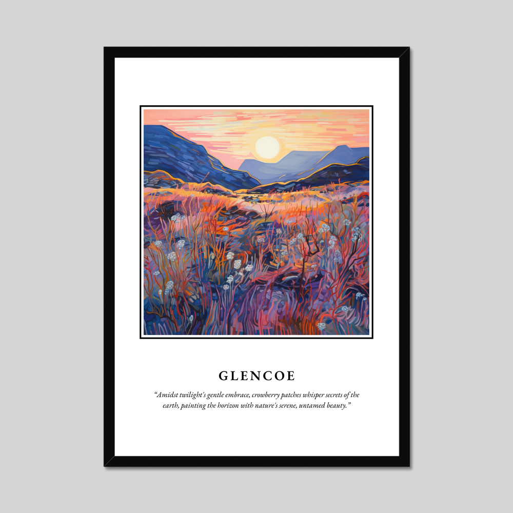 Poster in a black frame