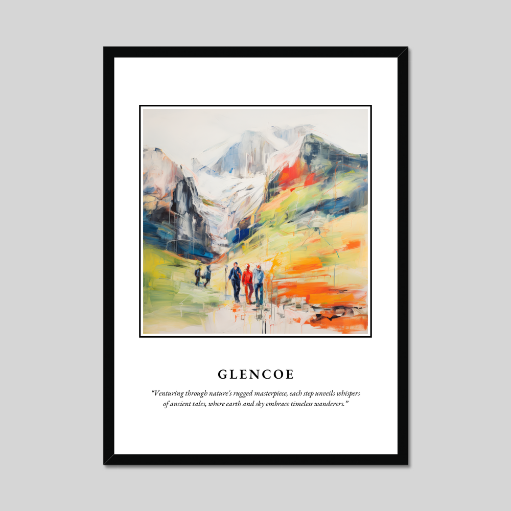 Poster in a black frame