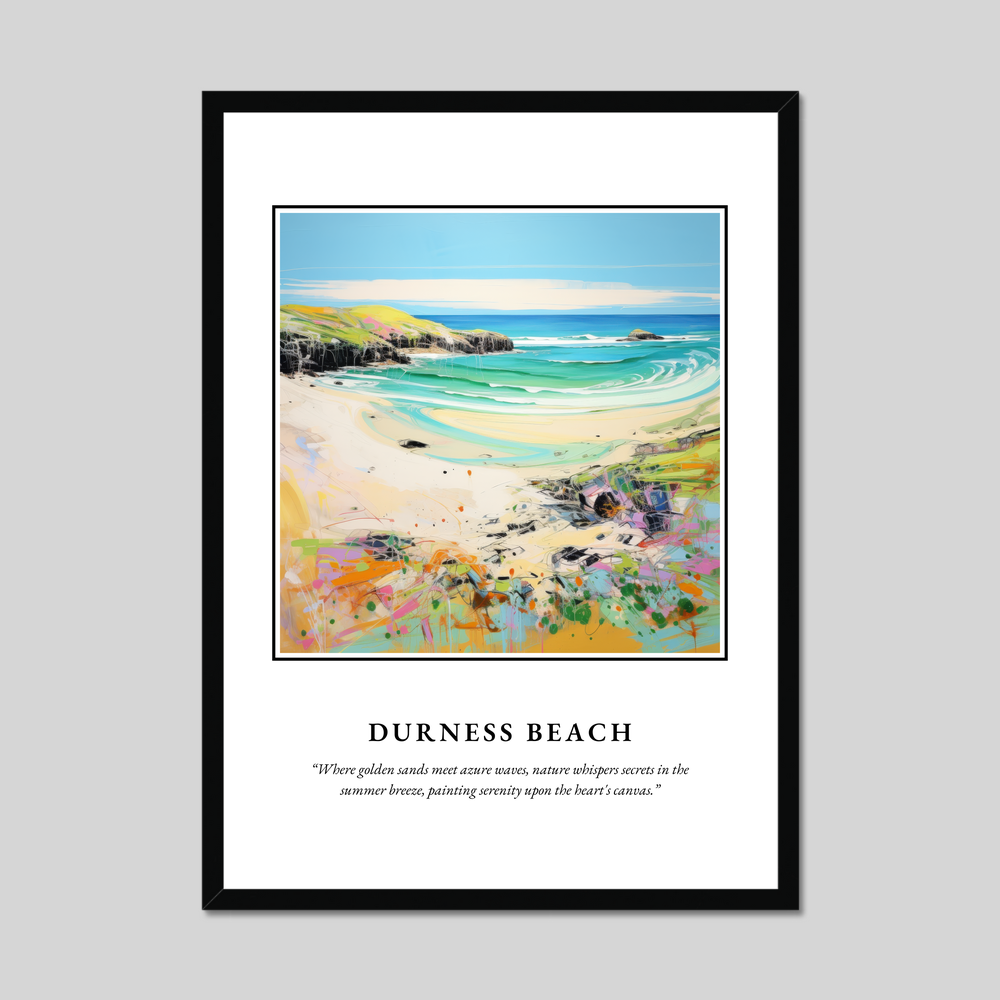 Poster in a black frame