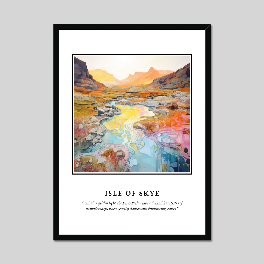 Poster in a black frame