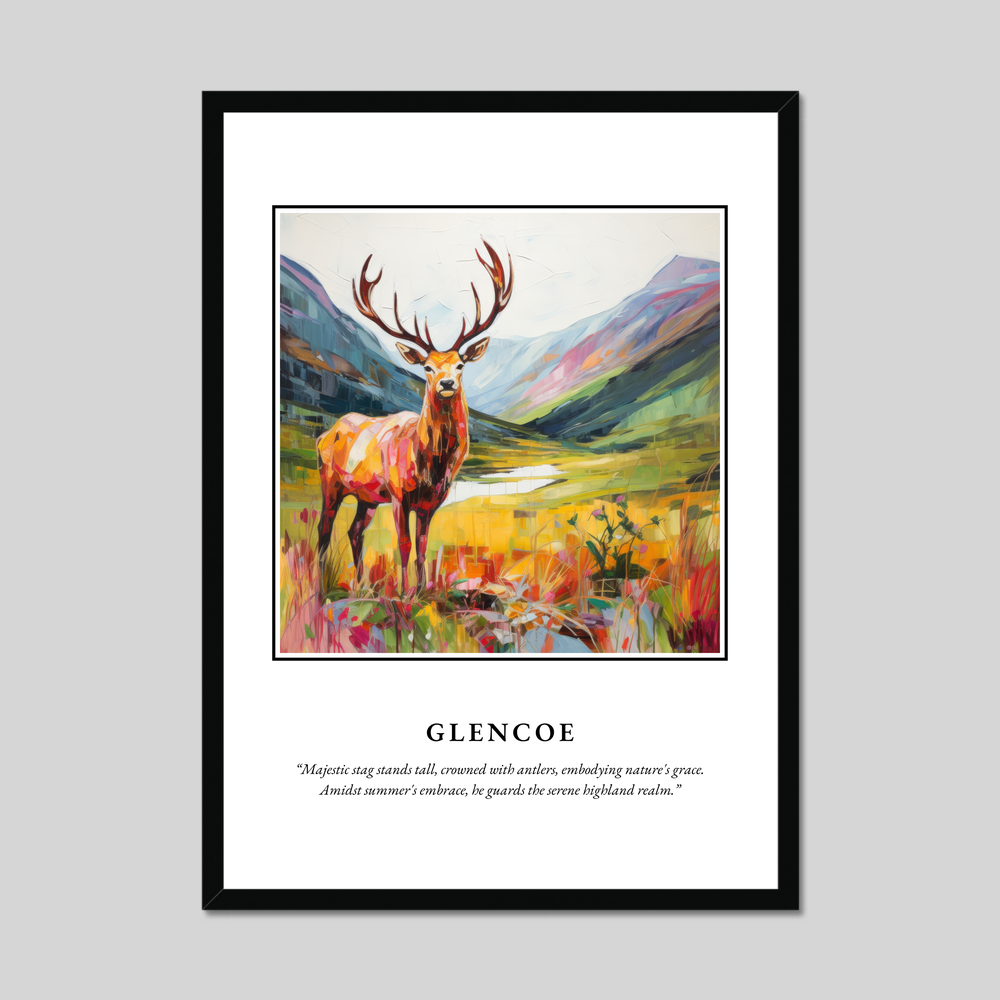 Poster in a black frame