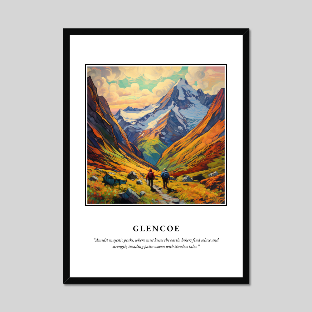 Poster in a black frame