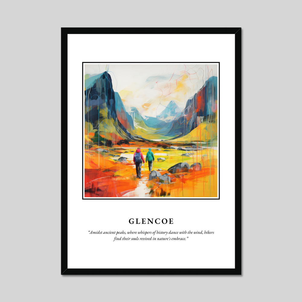 Poster in a black frame