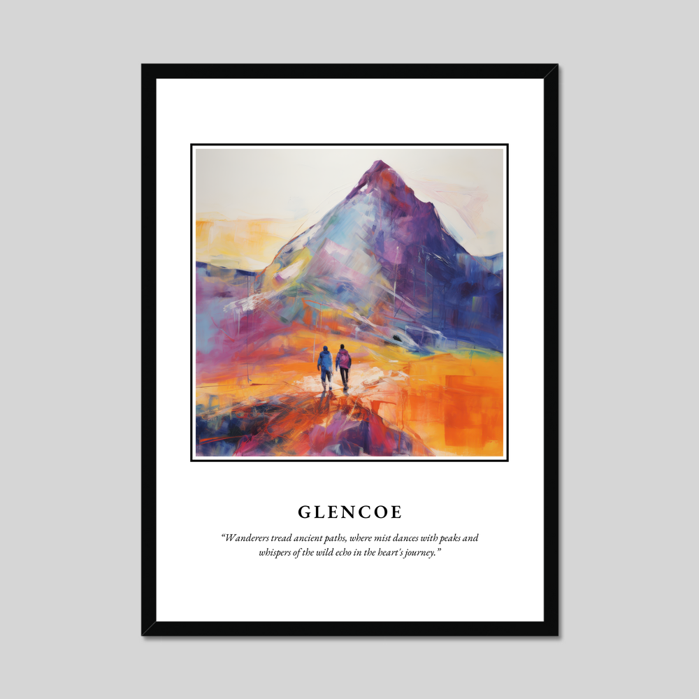 Poster in a black frame