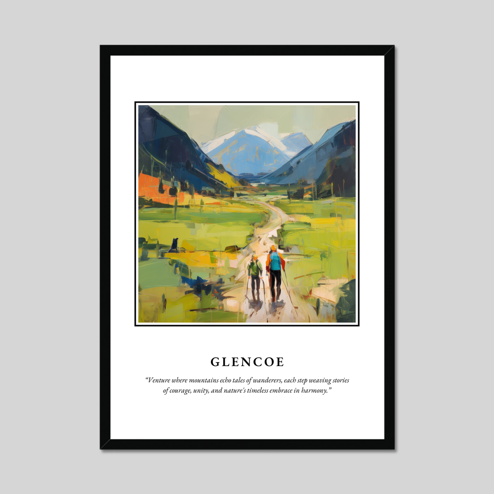 Poster in a black frame