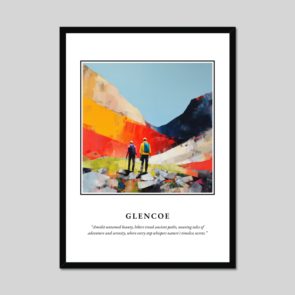 Poster in a black frame