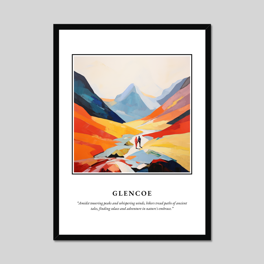 Poster in a black frame