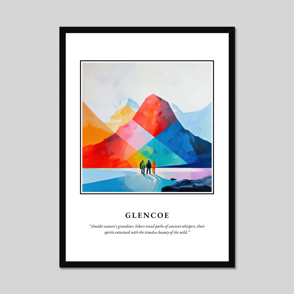 Poster in a black frame