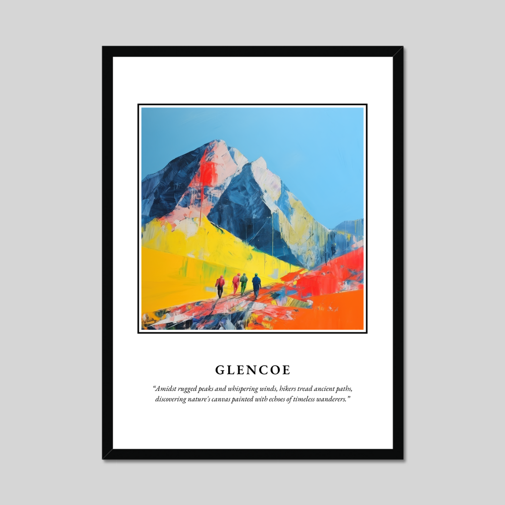 Poster in a black frame