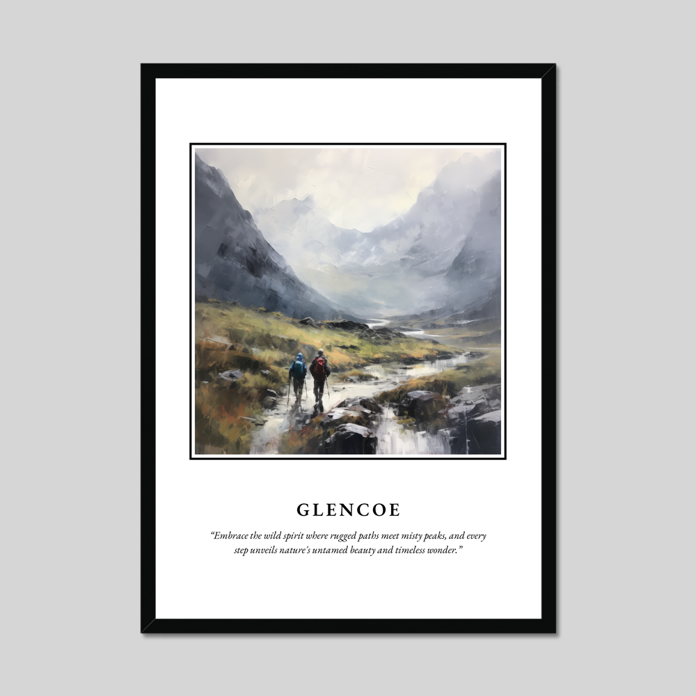 Poster in a black frame