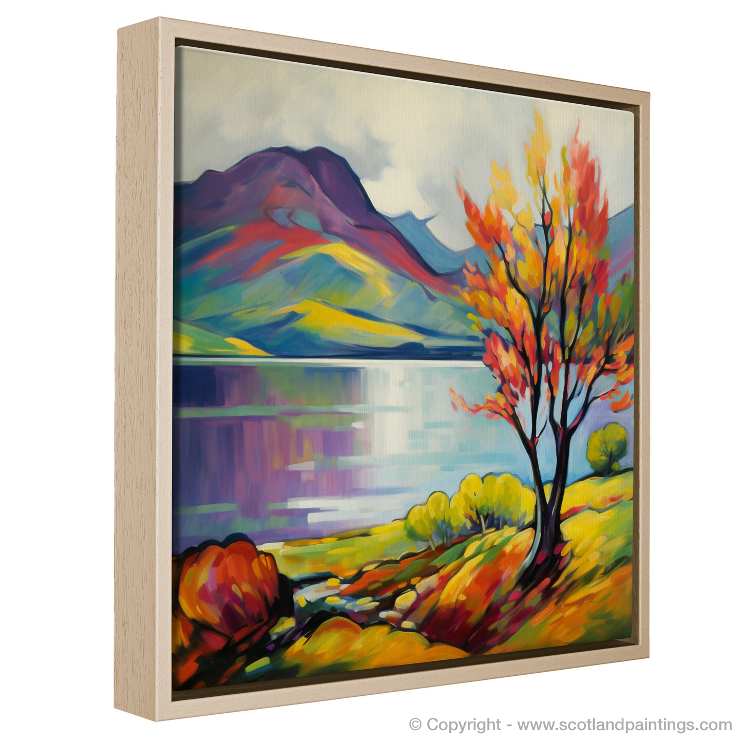 Fiery Embrace of Loch Lomond Fauvist Interpretation