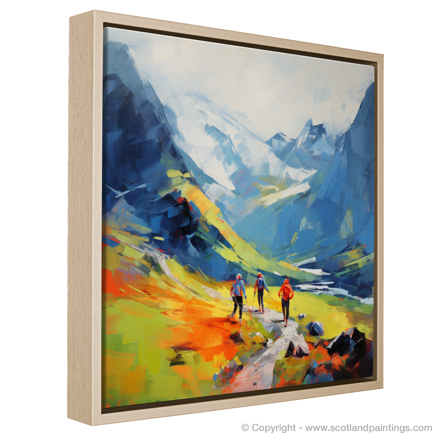 Hikers' Haven: A Color Field Tribute to Glencoe's Wild Majesty