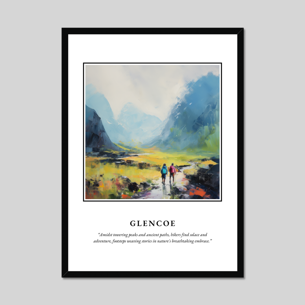 Poster in a black frame