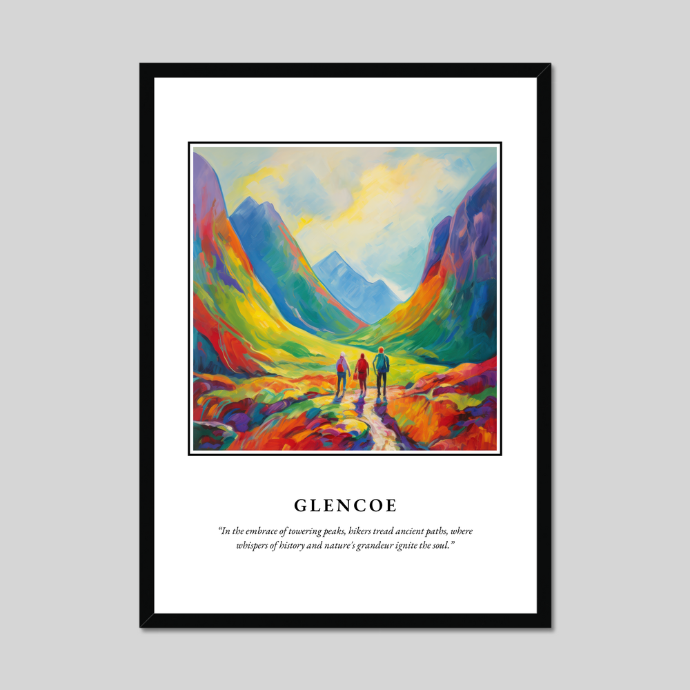 Poster in a black frame