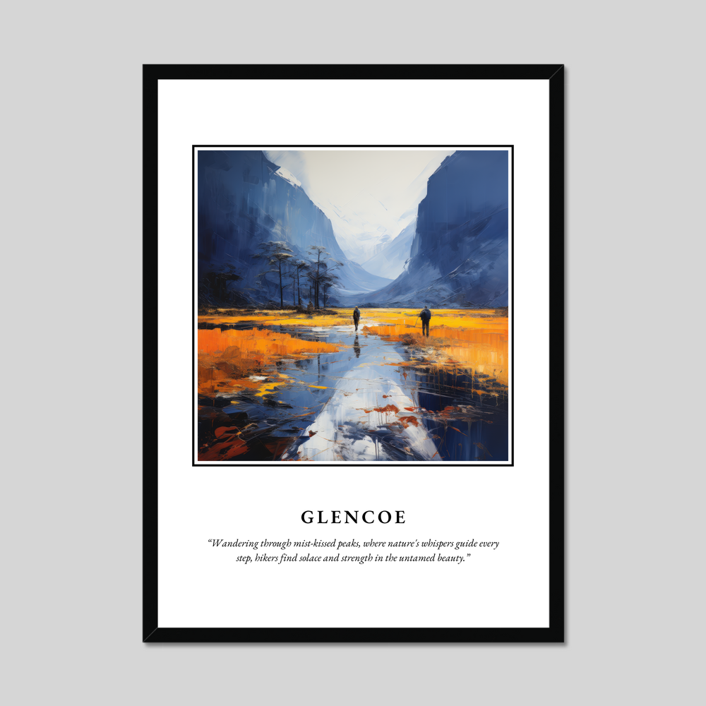 Poster in a black frame