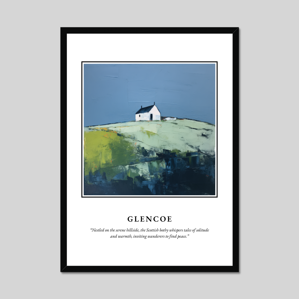 Poster in a black frame