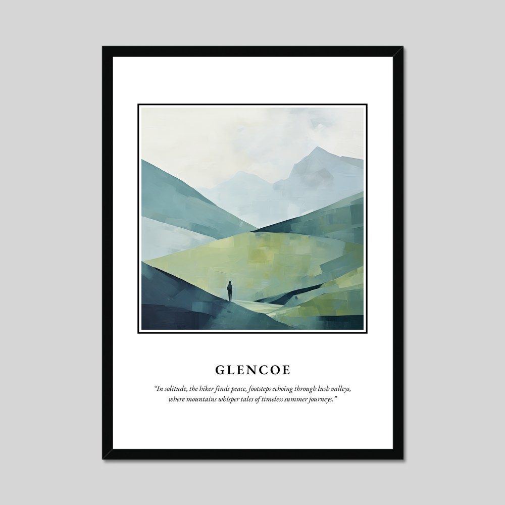 Poster in a black frame