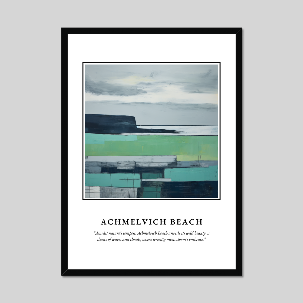 Poster in a black frame