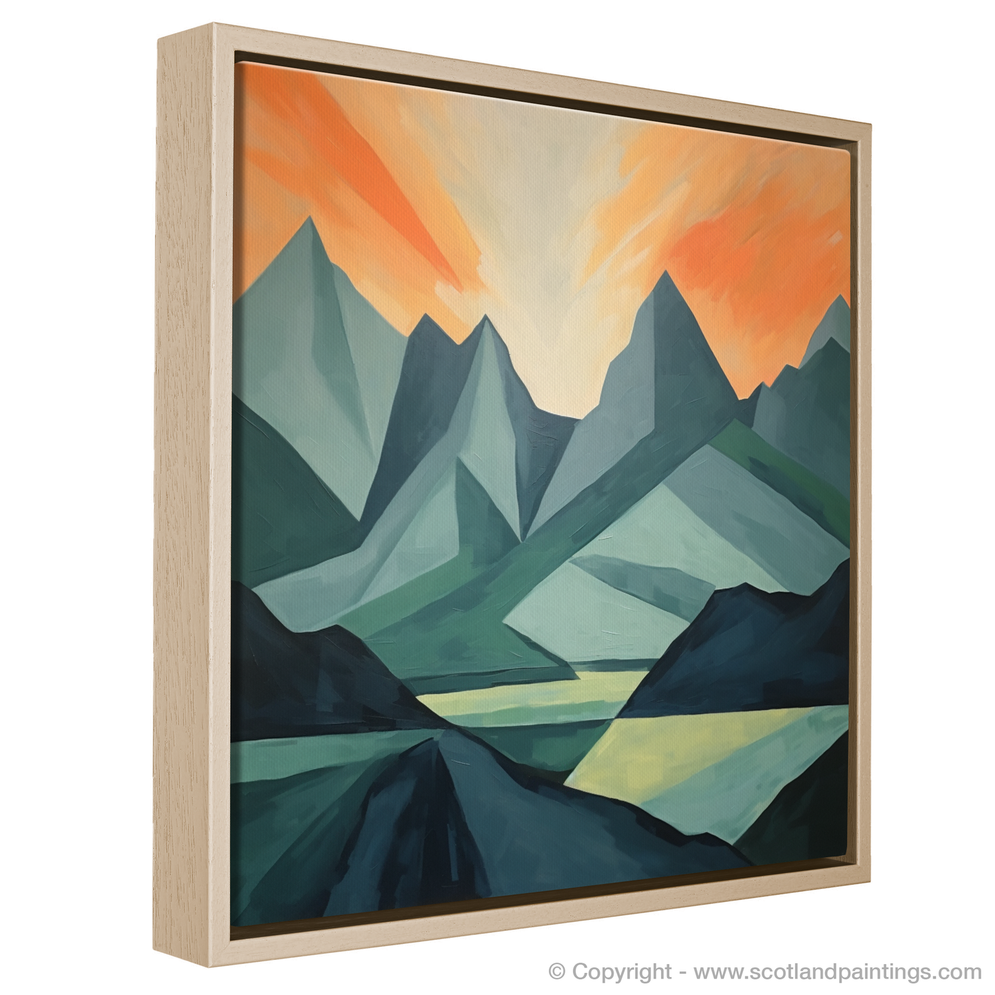 Fiery Peaks of Glencoe: A Minimalist Homage