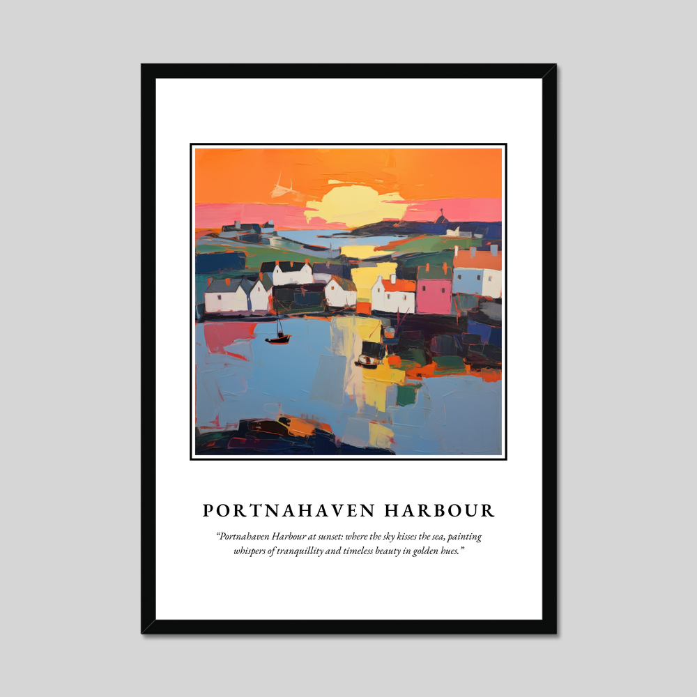 Poster in a black frame