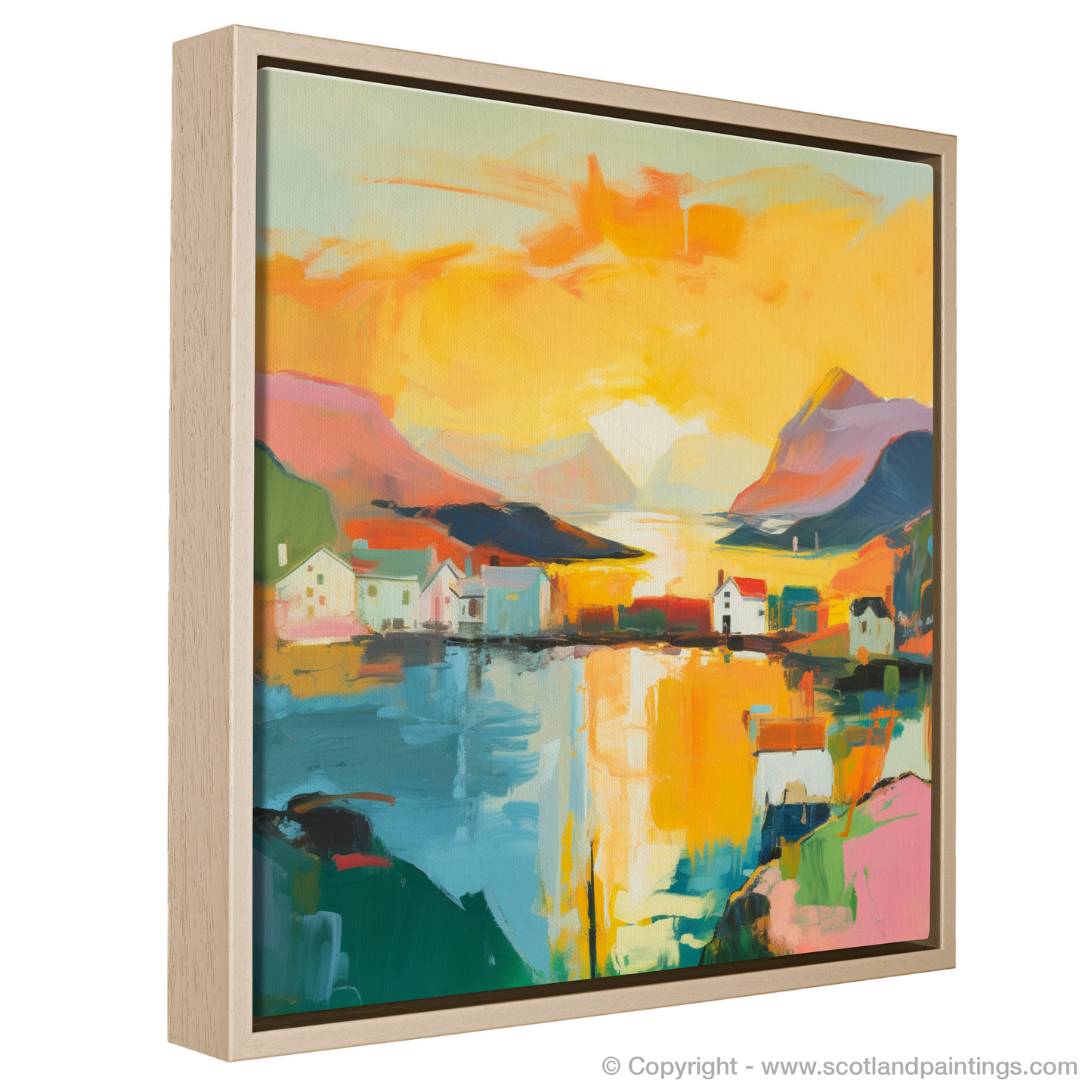 Mallaig Harbour at Golden Hour: An Abstract Symphony of Colour and Light