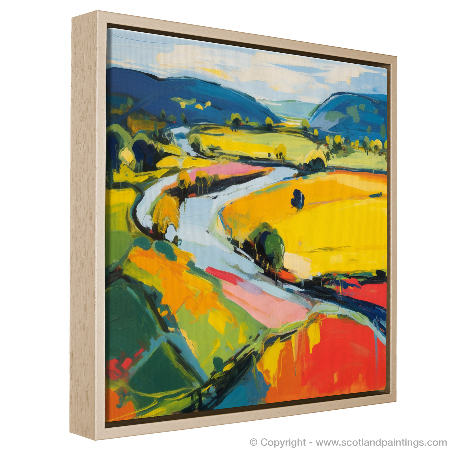 Summer's Embrace: An Abstract Ode to River Tay