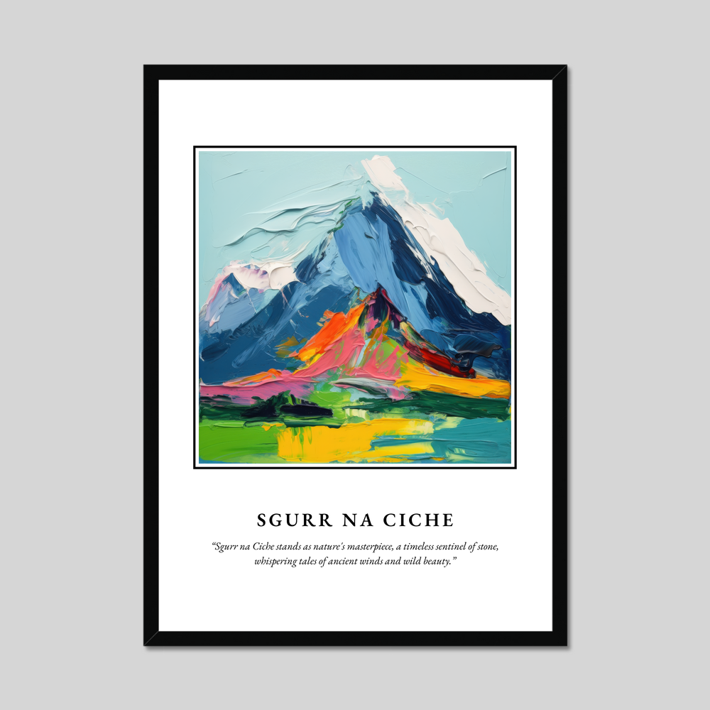 Poster in a black frame