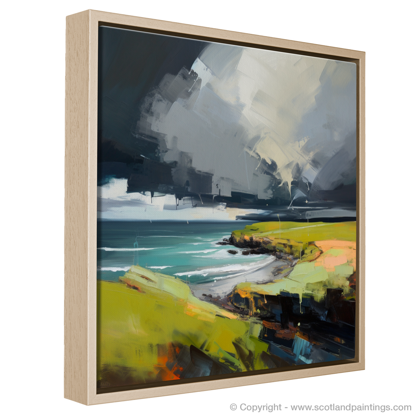 Storm Over Coldingham Bay: A Contemporary Ode to Scottish Shores